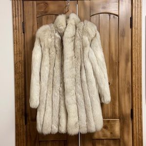 Women’s Blue Fox Stroller Coat